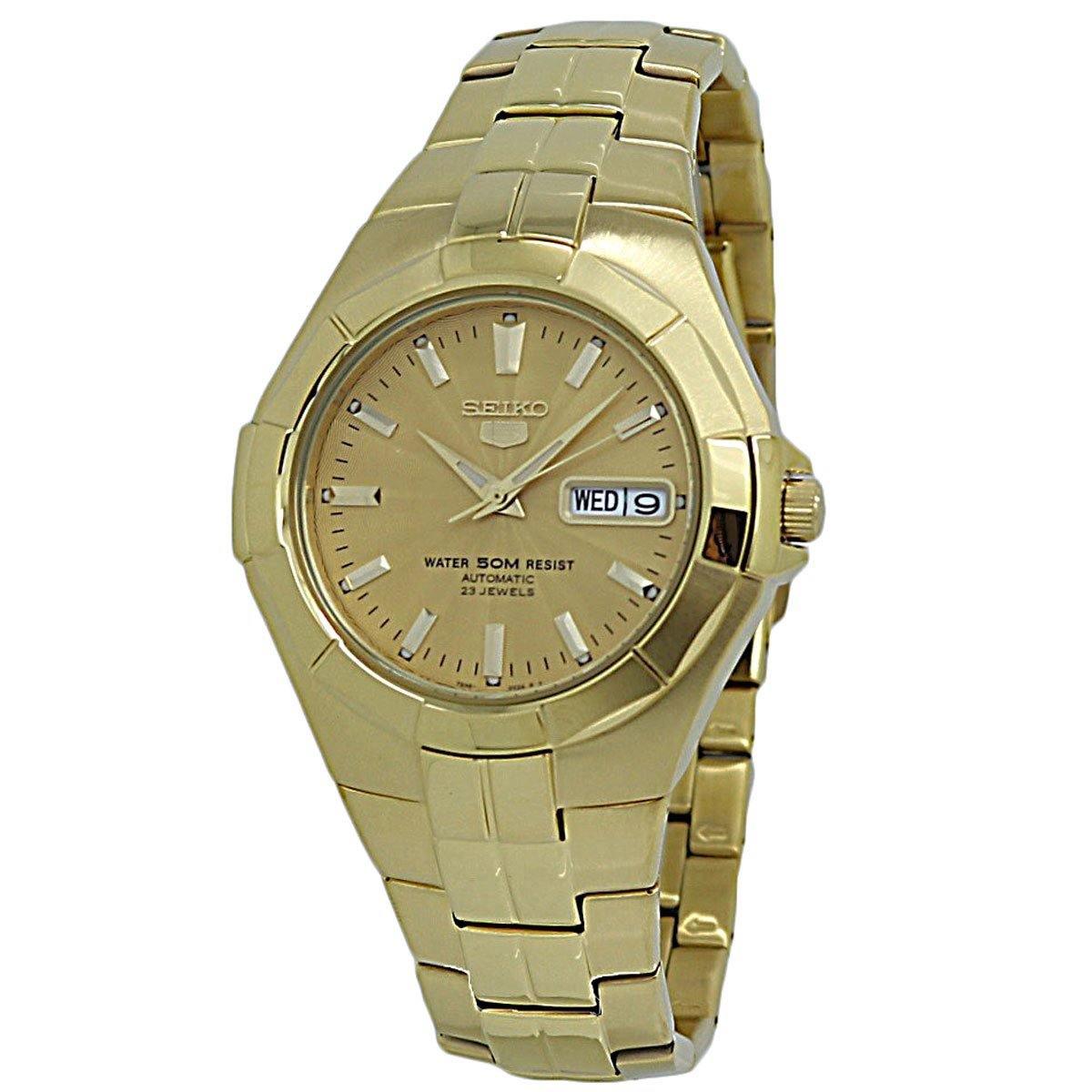  Seiko 5 Automatic Gold-tone Stainless Steel Men's Watch SNZE32 