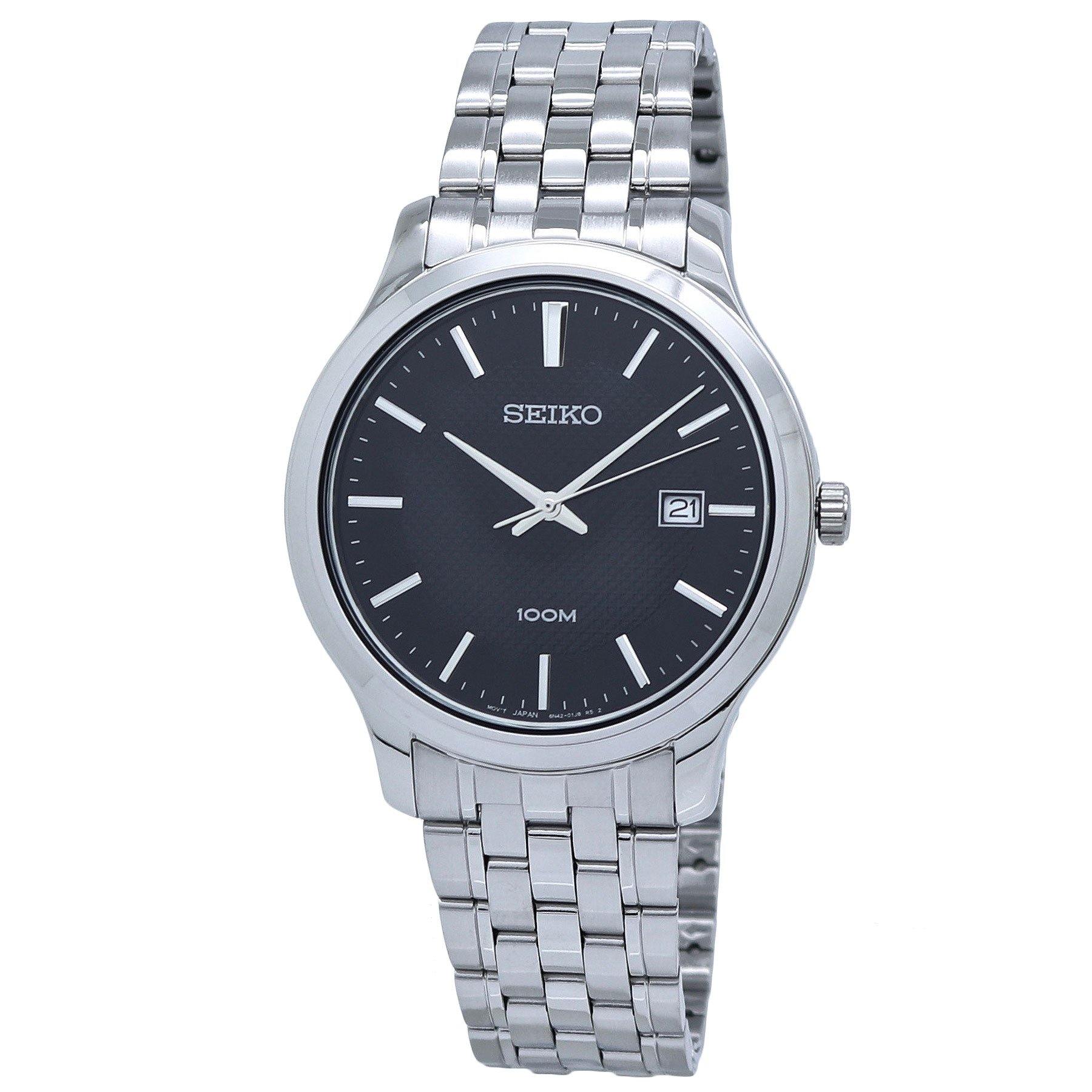  Seiko Neo Classic Black Dial Men's Watch SUR293 