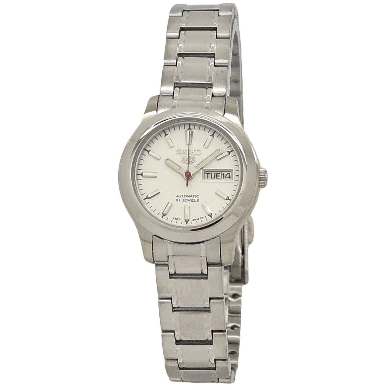  Seiko Series 5 Automatic Silver Dial Ladies Watch SYMD87 