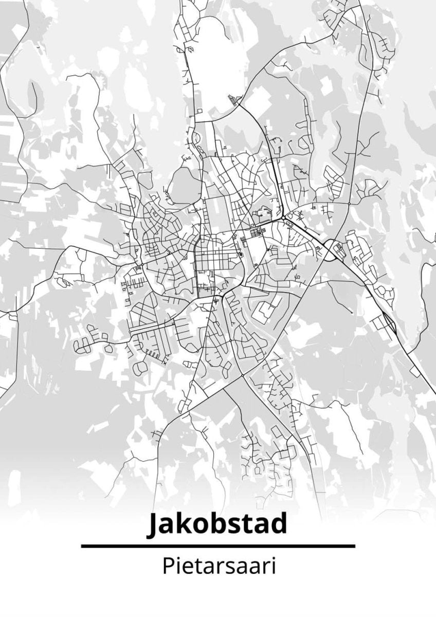 Jakobstad / Pietarsaari , Pohjanmaa karttataulu ja Jakobstad / Pietarsaari  , Pohjanmaa karttajuliste
