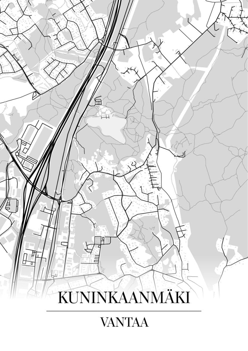 Kuninkaanmäki map board and map poster