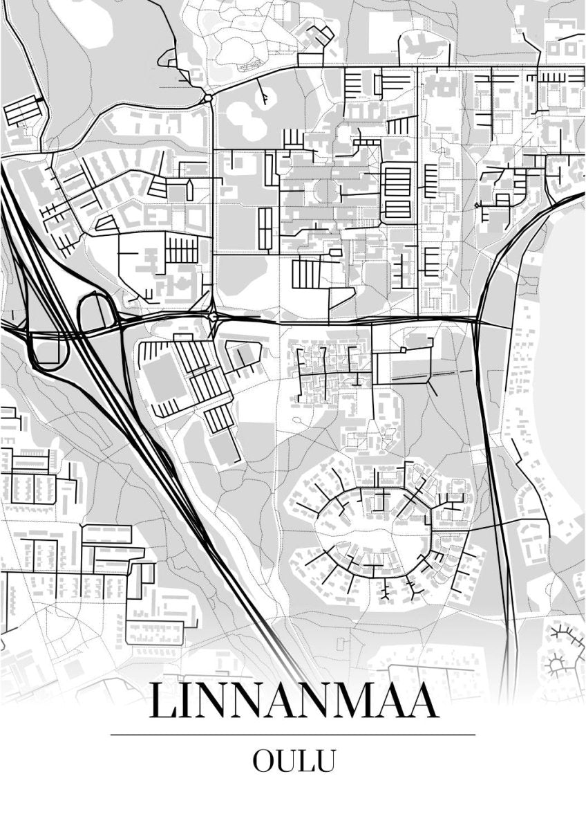 Linnanmaa‎, Oulu -karttataulu ja karttajuliste