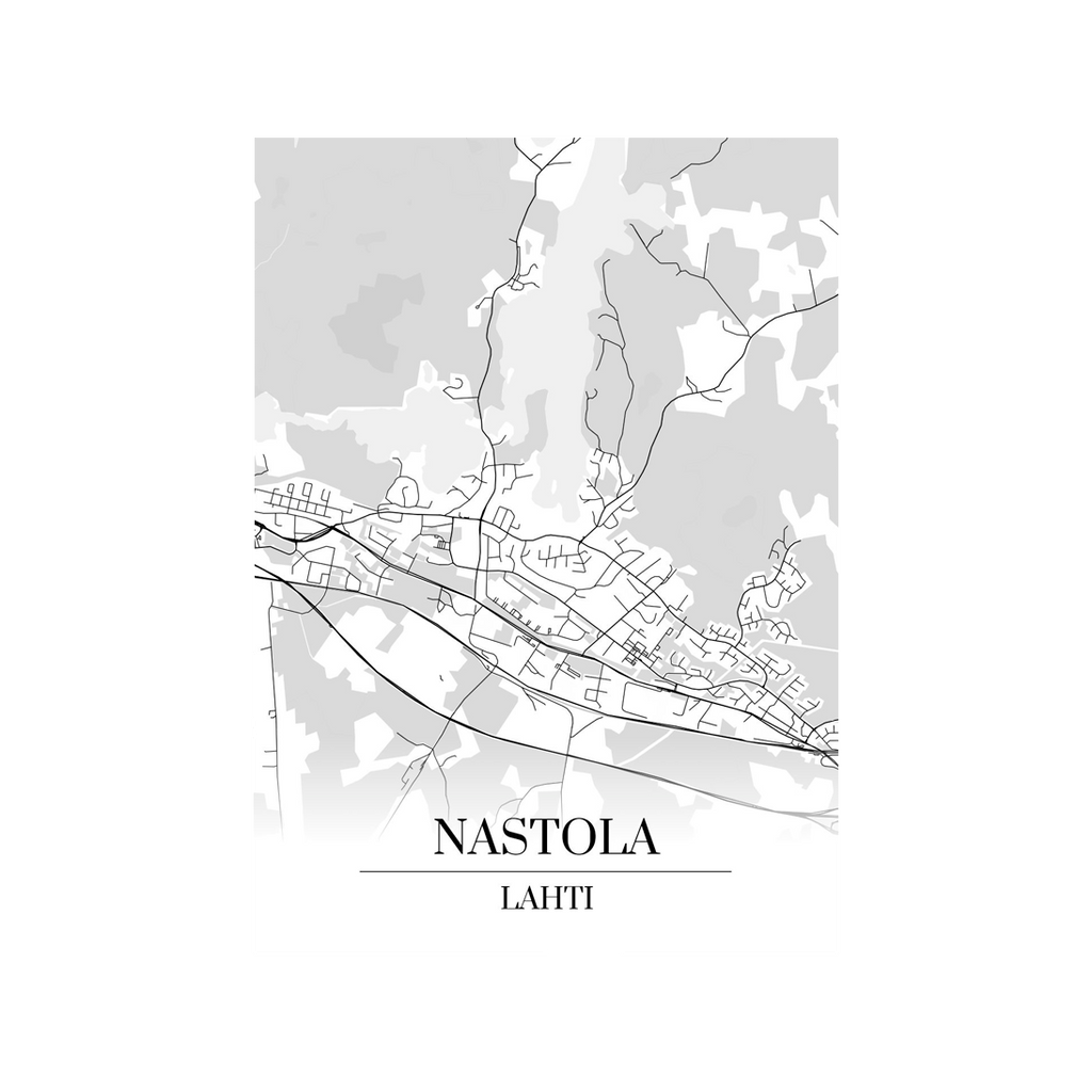 Nastola map board and map poster – Nensa