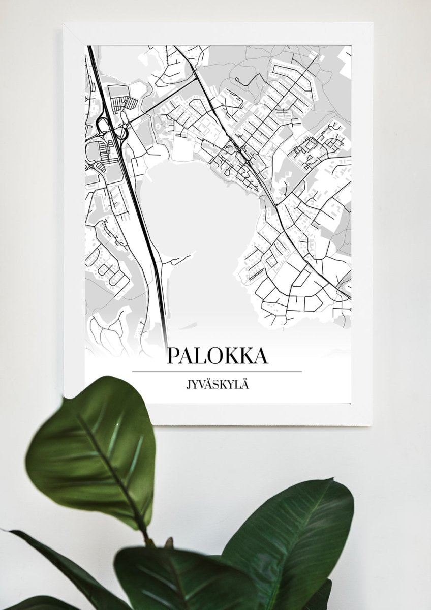 Palokka map board and map poster