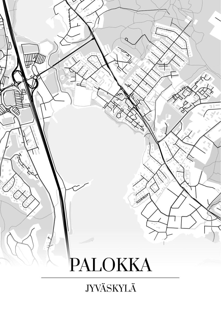 Palokka map board and map poster