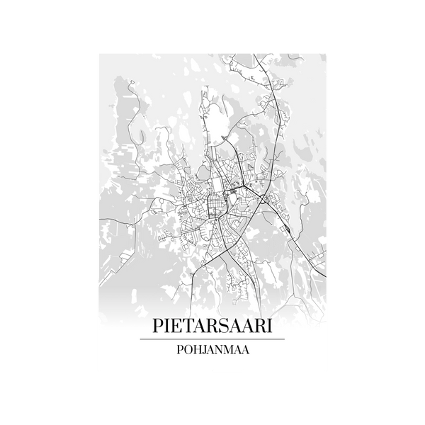 Pietarsaari map board and map poster – Nensa