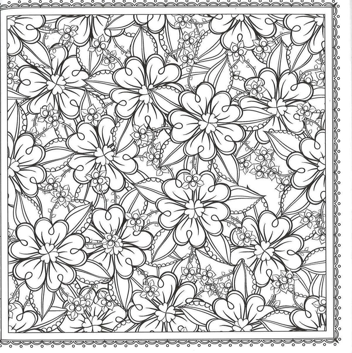 Download Magic Garden: Fantastic Flowers Coloring Book For Adults ...