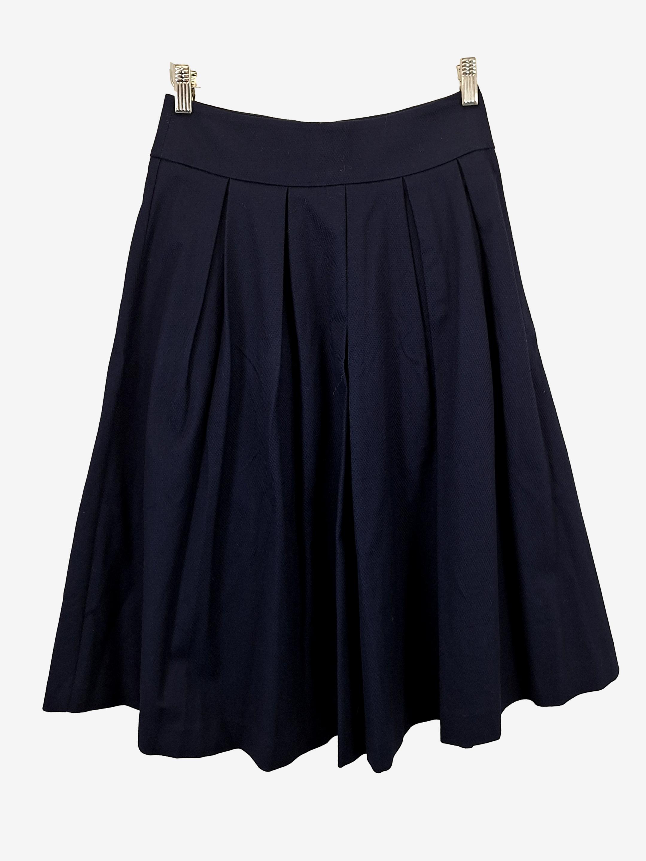 image of Review Staple Pleated A Line Midi Skirt Size 8