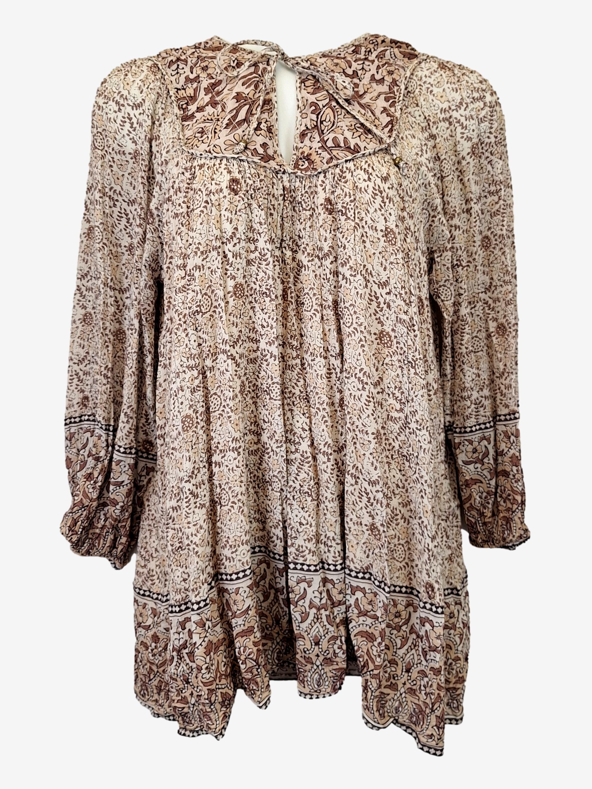 Image of Auguste Lush Boho Smock Mini Dress Size 14