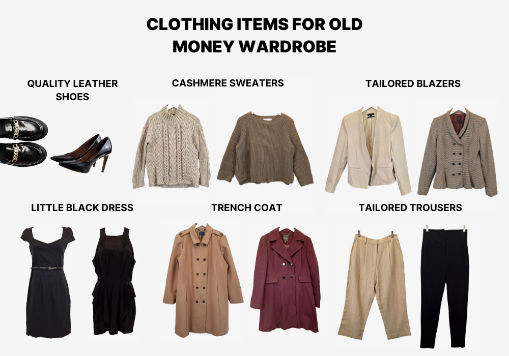 old money capsule wardrobe