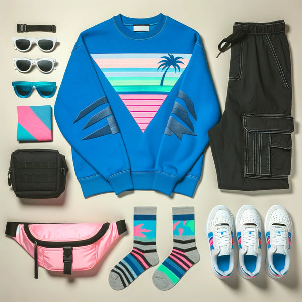 Synthwave Attire for an 80s Party