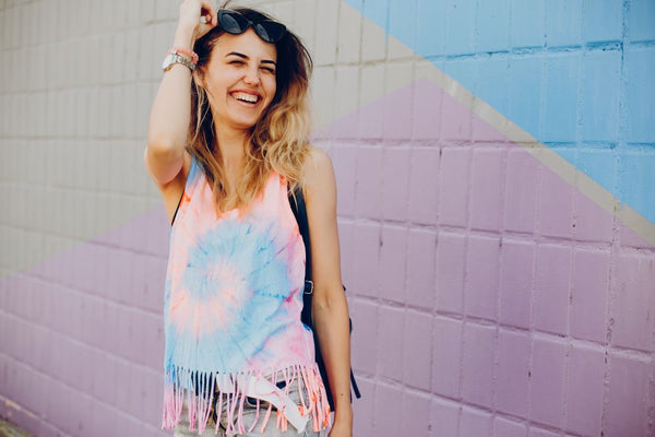 woman wear tie dye