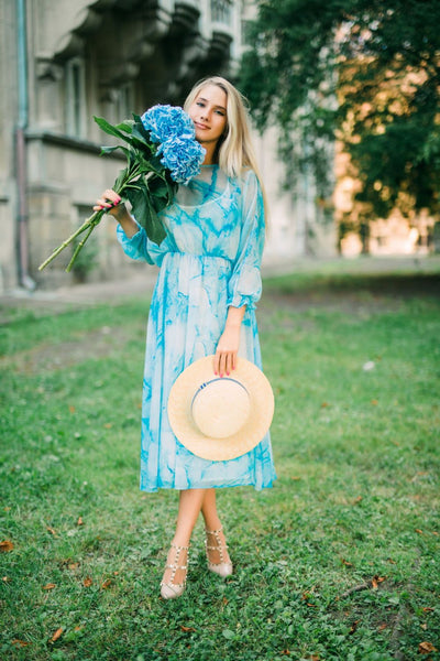 woman with festive dress code