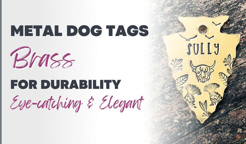 brass dog id tag