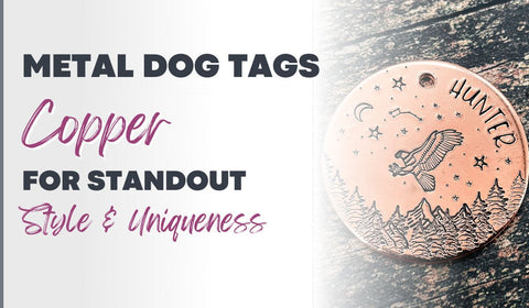 Copper dog id tags