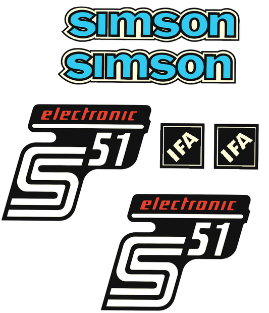 Dekorsatz Simson S85 Enduro Aufkleber Set - .de