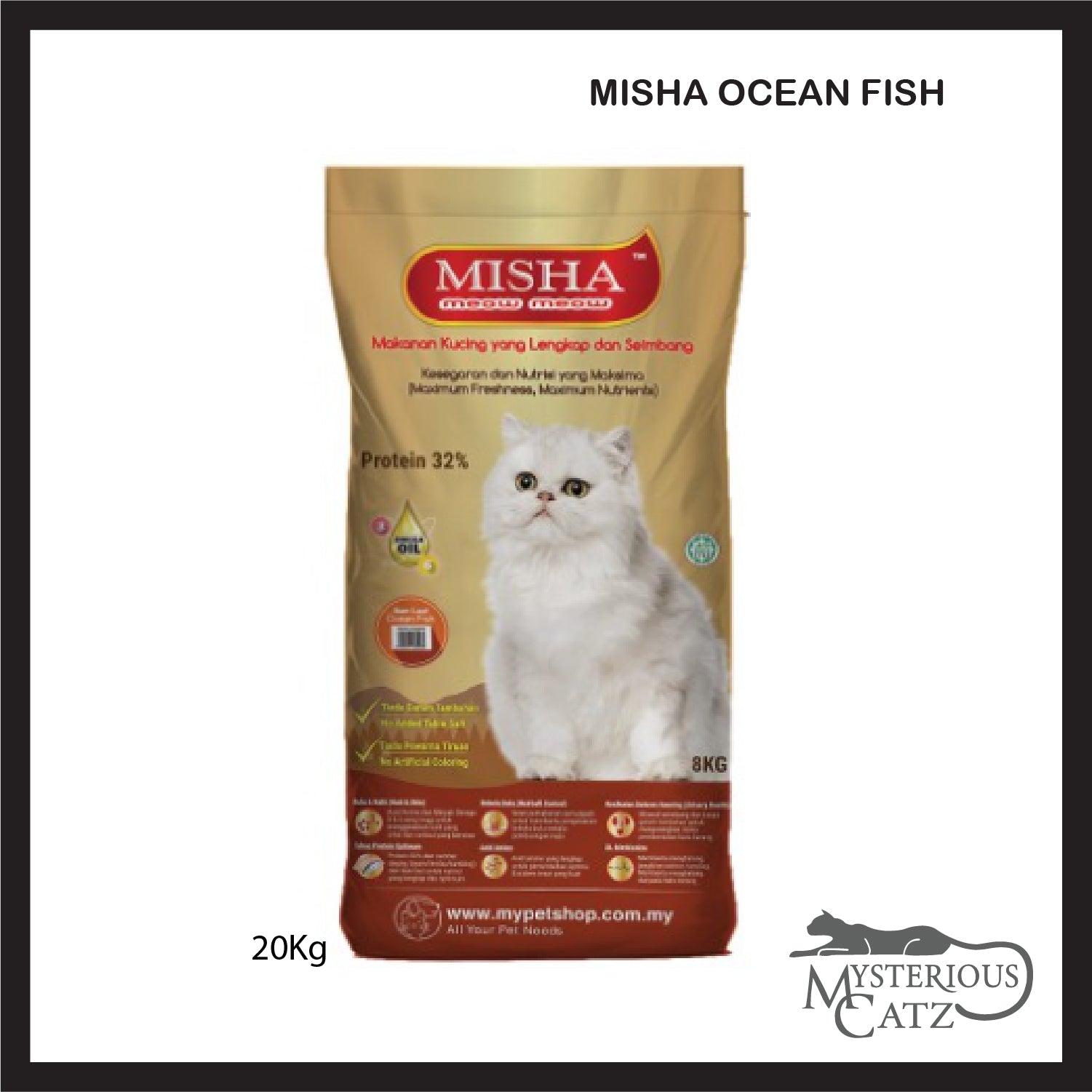 misha cat food 8kg