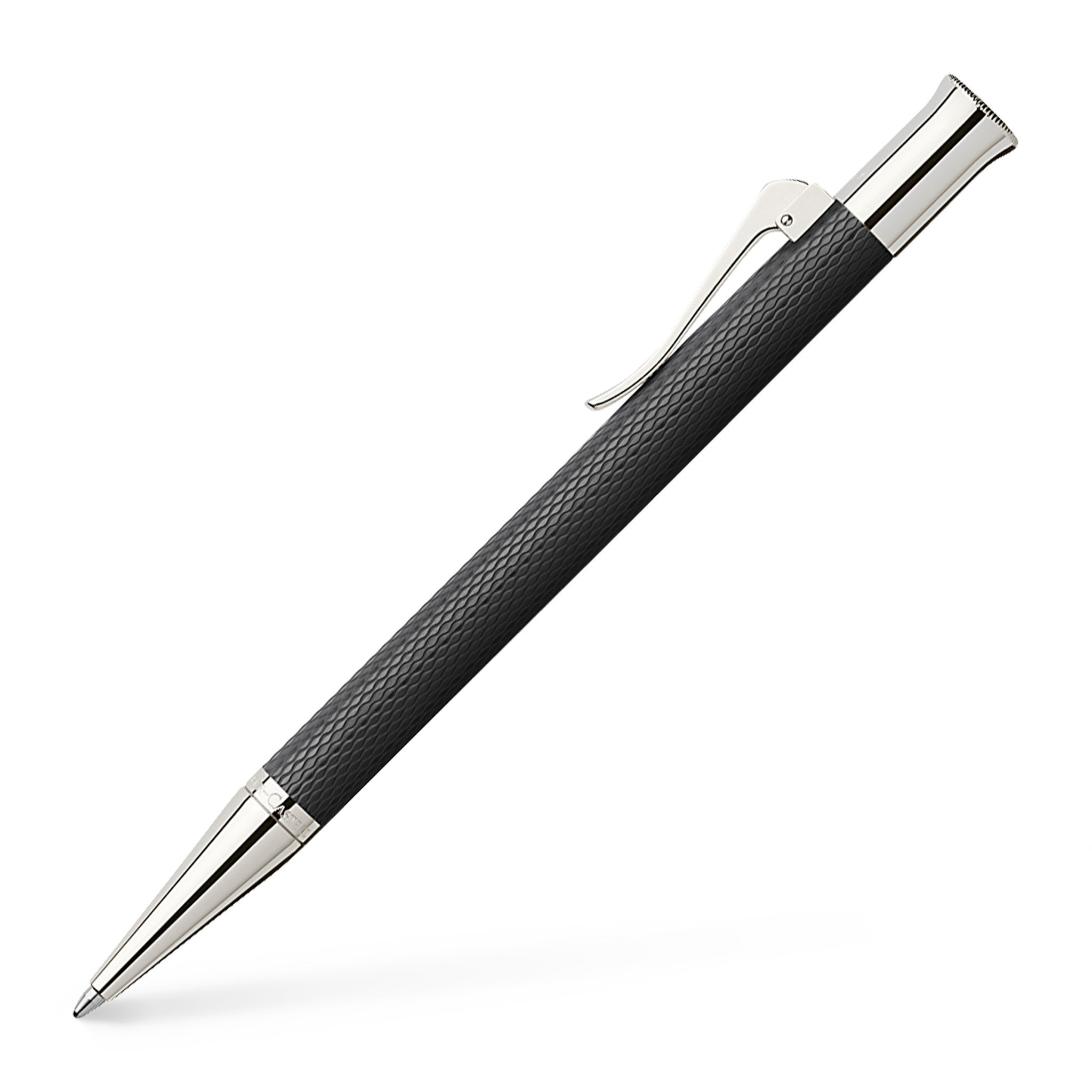 Propelling ball pen Guilloche Black - #146530 - Graf von Faber product image