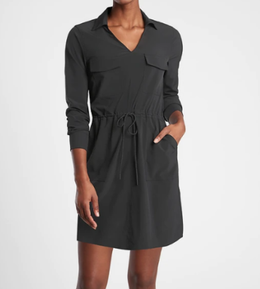 ATHLETA Daybreak Dress, Black – Activejoyboutique