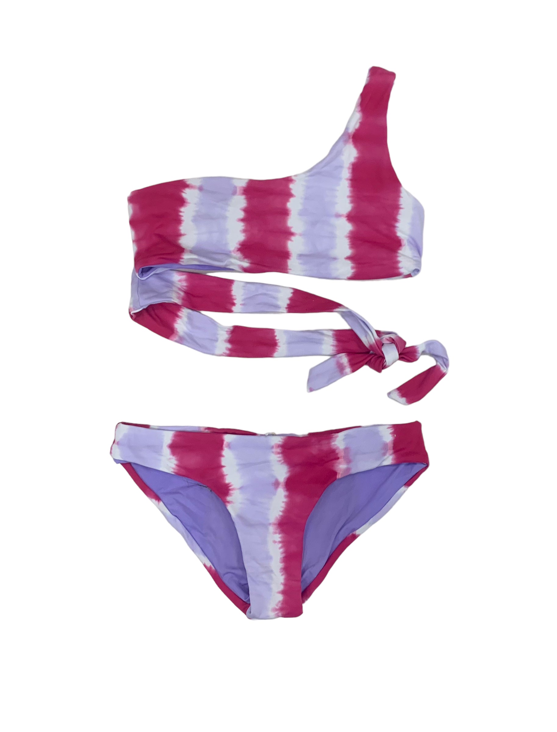 Martha Rey Girls Purple Ombre Side Tie Bikini – LilSwimmas