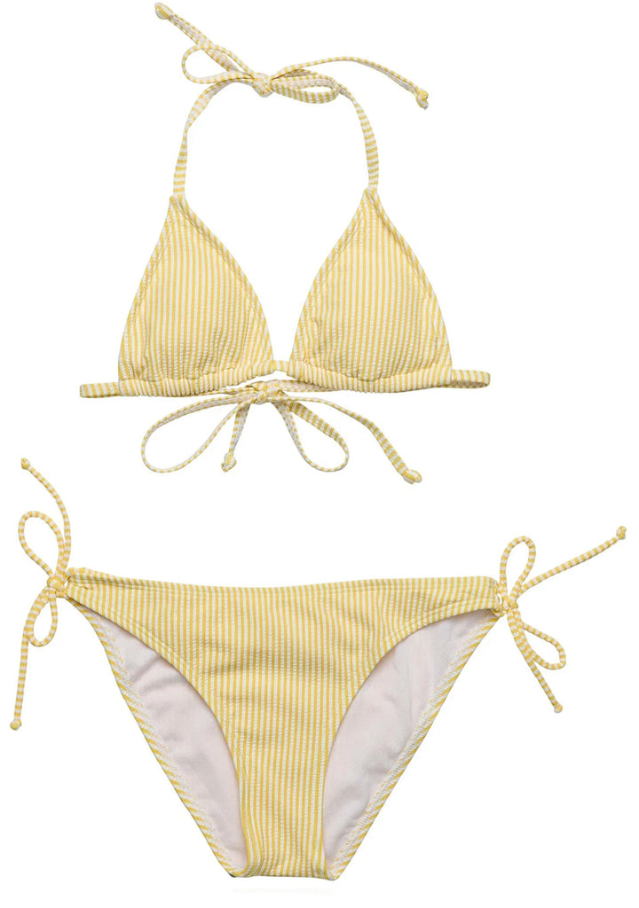 Buy Good Vibes Triangle Shirred Bikini by Snapper Rock online - Snapper Rock