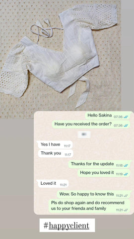 Customer review for hakoba readymade blouse