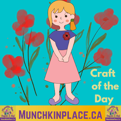 Construction Paper Poppy craft