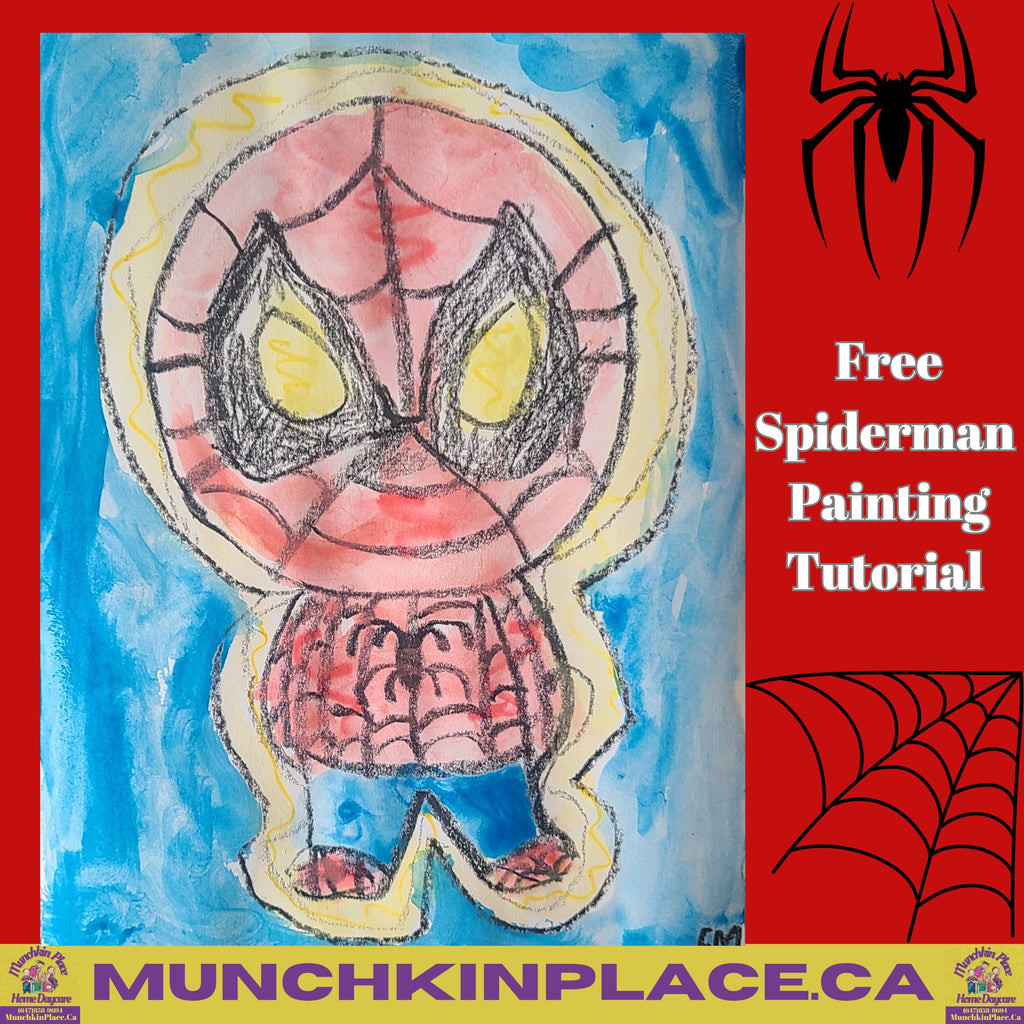 Spiderman Watercolour Painting tutorial
