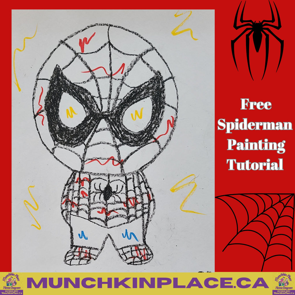 Spiderman Washable Marker Painting