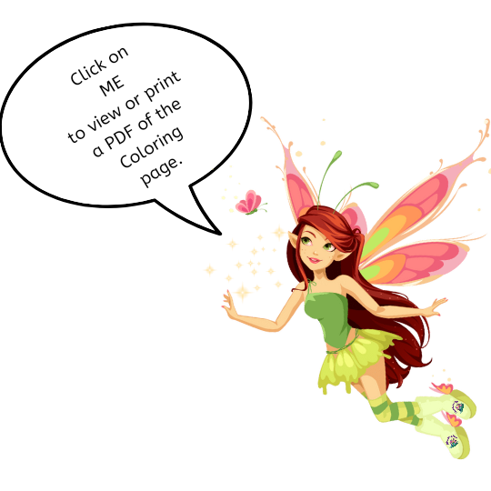 Munchkin Place Home Daycare Free Fairy Colouring Page Printable