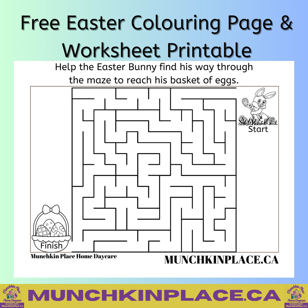 Free Easter Worksheet Preschool