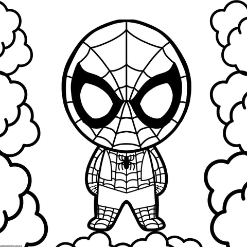 Spiderman Coloring Page Printable free