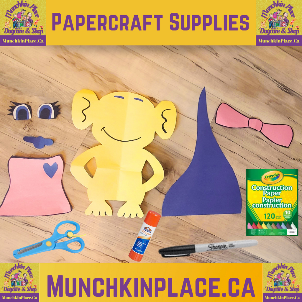 Trolls craft, simple crafts, munchkin place home daycare, munchkin place shop, art classes, children's activities