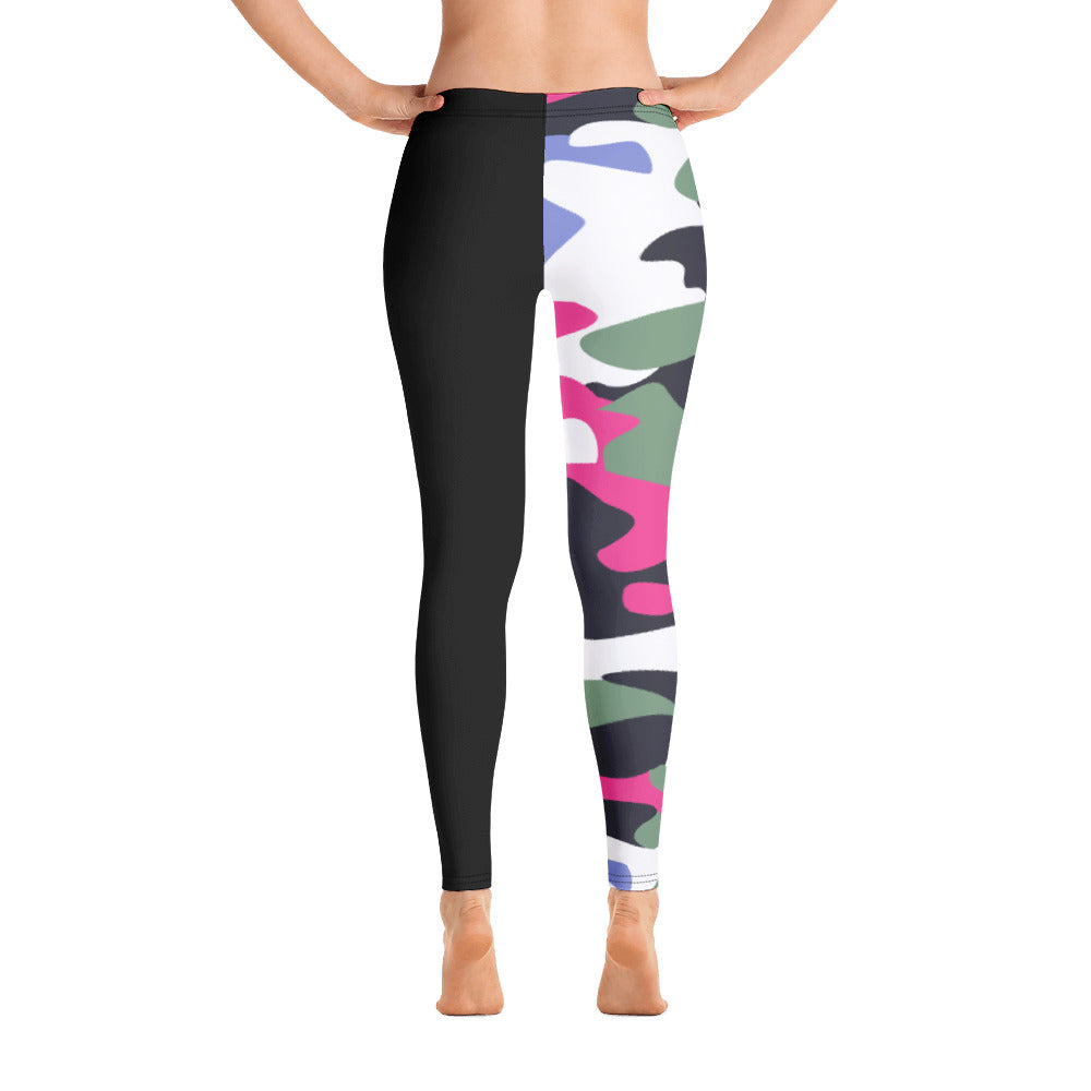 ICONIC Pink and Green Camo Leggings – Munchkin Place Shop