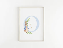 Load image into Gallery viewer, Peter Rabbit Print | Peter Rabbit Name Print | Personalised Nursery Decor | Initial Nursery Wall Art | Baby Decor | Peter Rabbit Art
