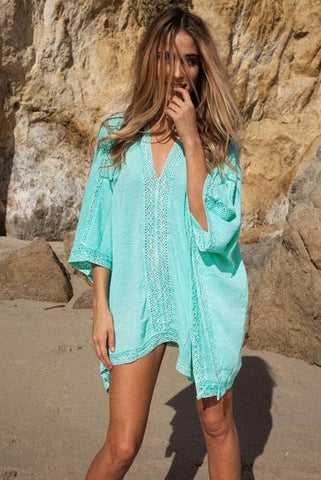 off the shoulder knitted cover-up