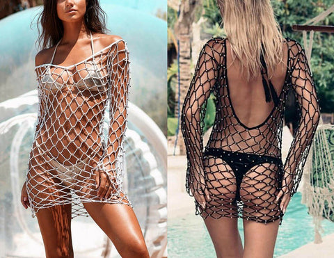 fish net cover-up