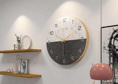 Marble Creative Wall Clock Decor