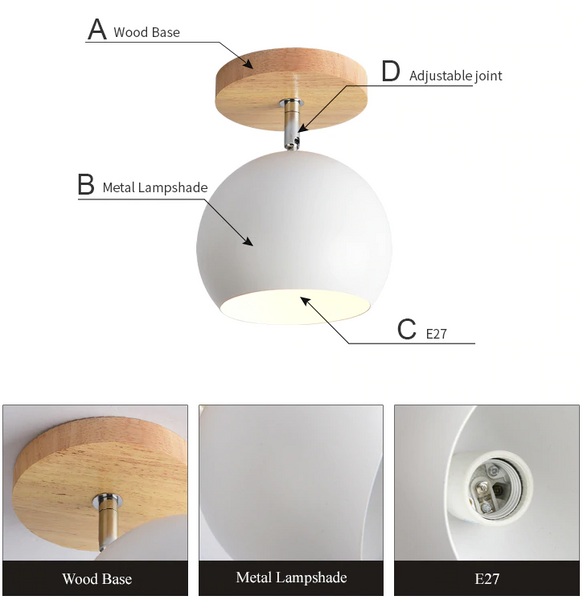 Nordic Colourful Ceiling Light Lamp