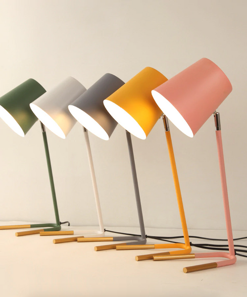 Minimalist Colorful Side Table Lamp Decor