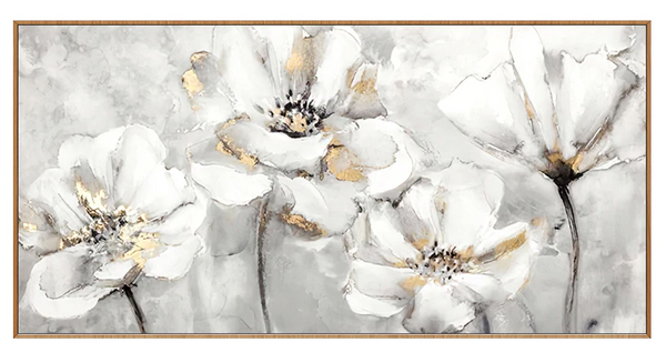Spring Flower Art Wall Poster - Hand Painting On Canvas