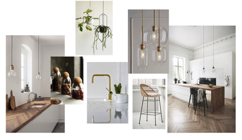 Natural materials kitchen mood board A Story of Home