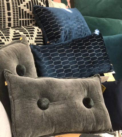 velvet cushions