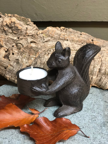 bloomingville metal squirrel tealight holder