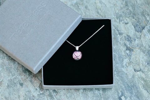 Ida necklace in cool pink by mere glass