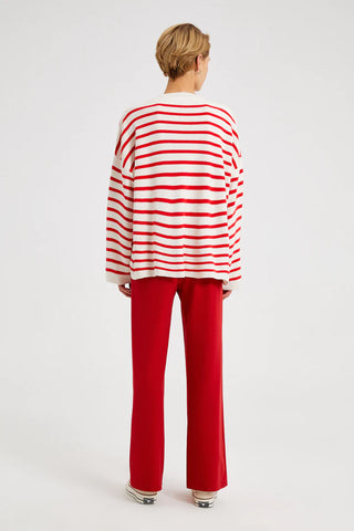 red stripe jumper back