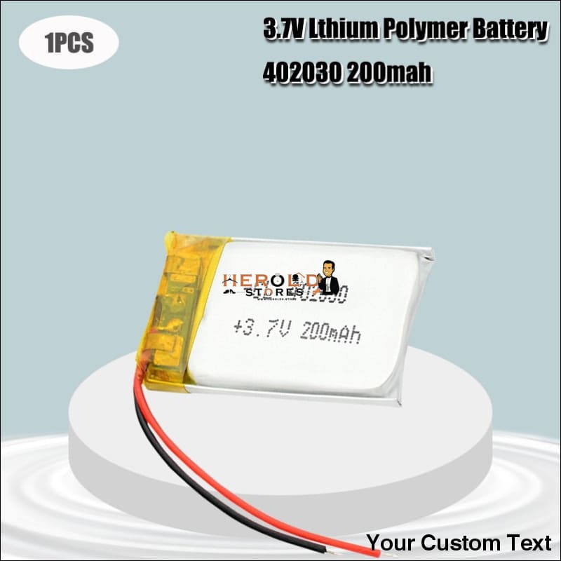 402030 3.7v 200mAh li-ion Lipo cells Lithium Li-Po Polymer