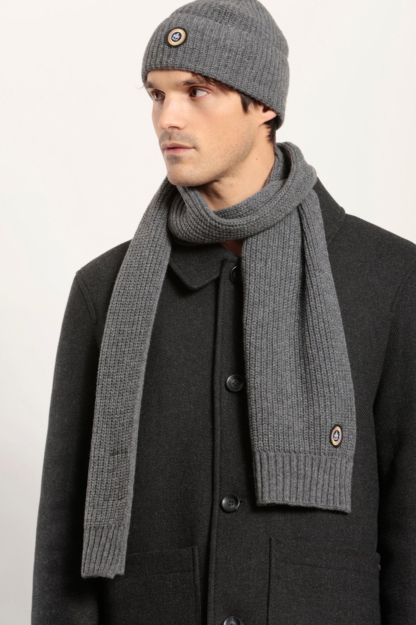 Bonnet et écharpe en coton doux et laine – X10 Maroc