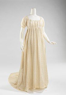 Empire dress, 1800–1805, cotton and linen, Metropolitan Museum of Art (New York City)