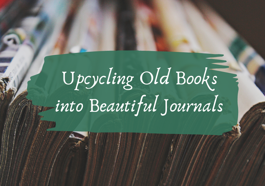 Upcycling old books into beautiful journals